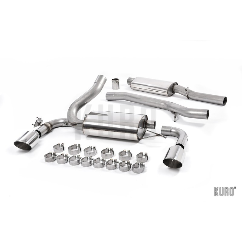Milltek Ford Focus RS MK3 Cat-back Resonated