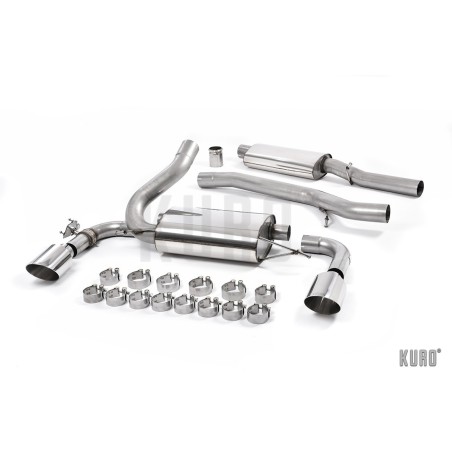 Milltek Ford Focus RS MK3 Cat-back Resonated