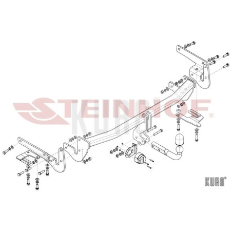 Steinhof Hak holowniczy Lexus NX I (AGZ1) 2014-2021