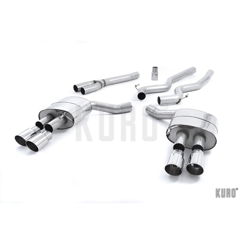 Milltek Ford Mustang 2.3 EcoBoost Cat-back Non-resonated Quad