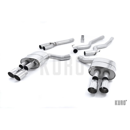 Milltek Ford Mustang 2.3 EcoBoost Cat-back Non-resonated Quad