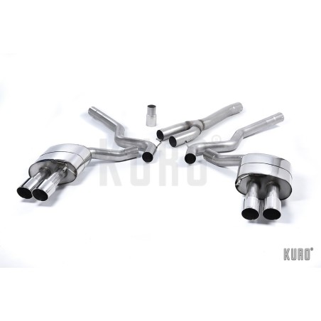 Milltek Ford Mustang 2.3 EcoBoost Cat-back Resonated Quad (EC)