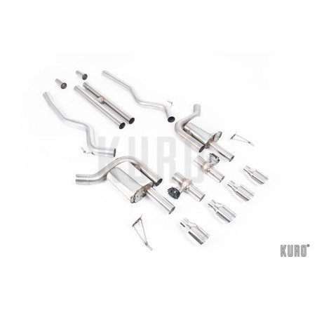 Milltek Ford Mustang 5.0 V8 Mach 1 / Dark Horse Cat-back Non-Resonated H-Pipe
