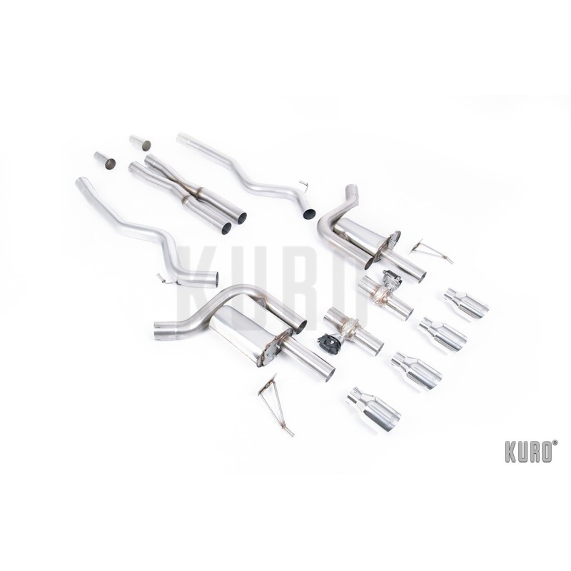 Milltek Ford Mustang 5.0 V8 S650 2023+ Cat-back Valved Non-Resonated X-Pipe