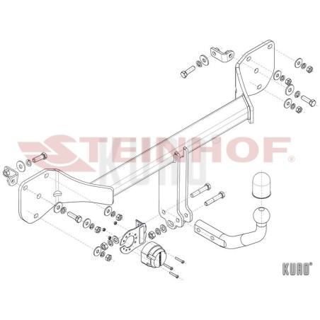 Steinhof Hak holowniczy Mercedes EQA H243 2021-