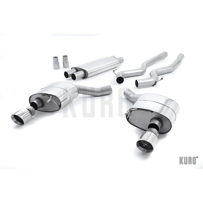 Milltek Ford Mustang GT 5.0 S550 15-17 Cat-back Dual-Outlet Resonated (EC)