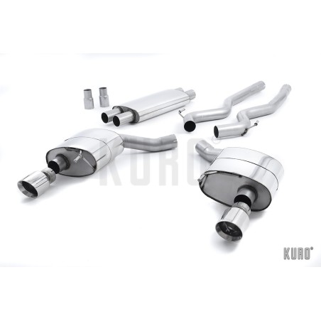 Milltek Ford Mustang GT 5.0 S550 15-17 Cat-back Dual-Outlet Resonated (EC)