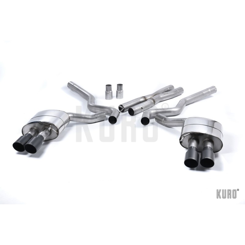Milltek Ford Mustang GT 5.0 S550 15-17 Cat-back Quad-Outlet Non-resonated