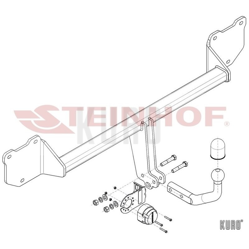 Steinhof Hak holowniczy Mini Cooper Paceman 3D (R60) 2WD 2012-2016