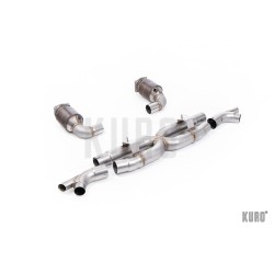 Milltek Porsche 911 991.2 Turbo S Race X-Pipe Full HJS-cat system