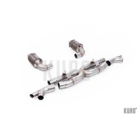 Milltek Porsche 911 991.2 Turbo S Race X-Pipe Full HJS-cat system