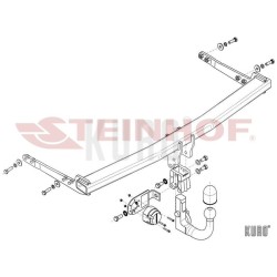 Steinhof Hak holowniczy wypinany Audi A3 3D 2012-2016
