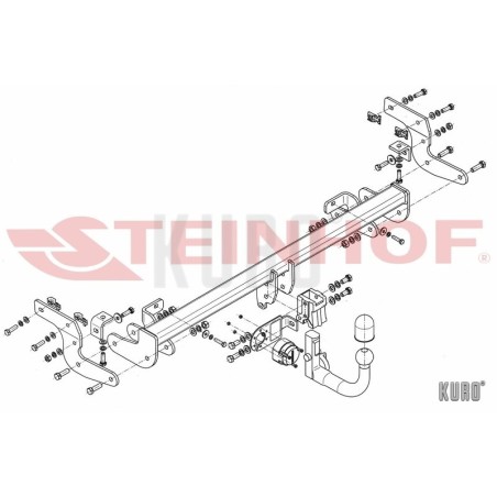 Steinhof Hak holowniczy wypinany Citroen C4 Cactus 2014-2020