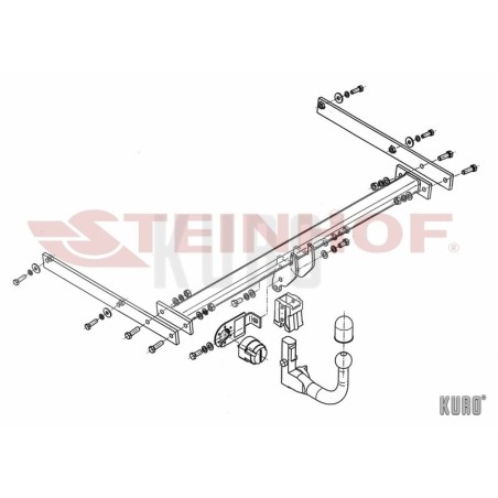 Steinhof Hak holowniczy wypinany Ford Focus III Hatchback 2011-2018