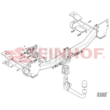 Steinhof Hak holowniczy wypinany Land Rover Range L322 2002-2012