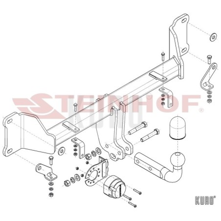 Steinhof Hak holowniczy BMW X3 G01 2017-