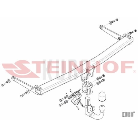 Steinhof Hak holowniczy wypinany Audi Q2 2016-