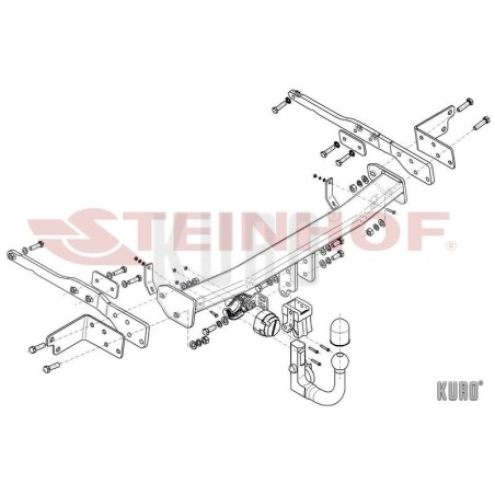 Steinhof Hak holowniczy wypinany Ford S-Max 2015-