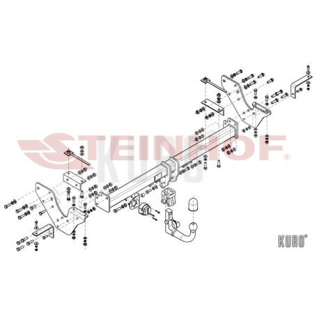 Steinhof Hak holowniczy wypinany Isuzu D-Max II Pickup 2012-2020