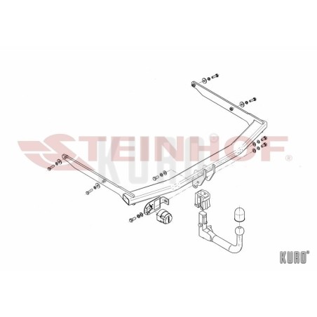 Steinhof Hak holowniczy wypinany Mazda 3 Sedan 2009-2013
