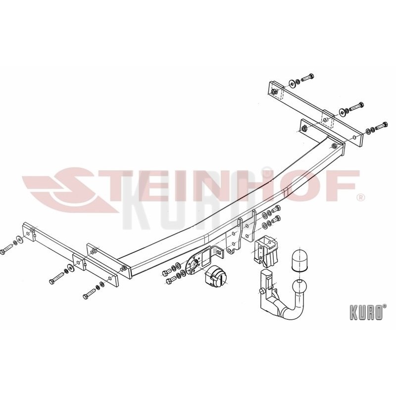 Steinhof Hak holowniczy wypinany Mazda 6 Hatchback (GH) 2008-2013