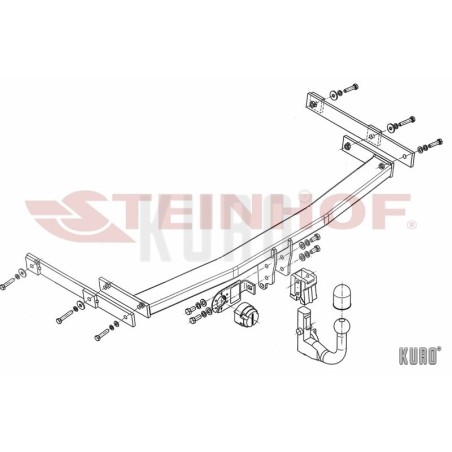Steinhof Hak holowniczy wypinany Mazda 6 Hatchback (GH) 2008-2013