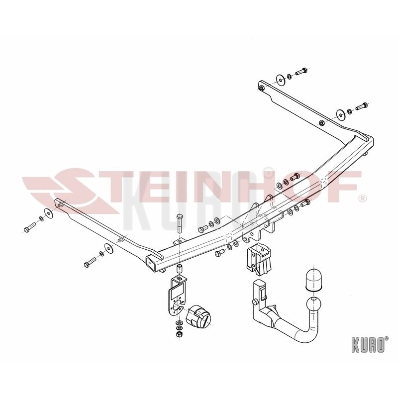 Steinhof Hak holowniczy wypinany Mazda 3 Hatchback II. (BL) 2009-2013