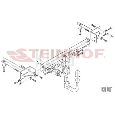 Steinhof Hak holowniczy wypinany Opel Corsa E Hatchback 3/5D 2014-2019