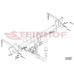 Steinhof Hak holowniczy wypinany Opel Combo D 2012-2018