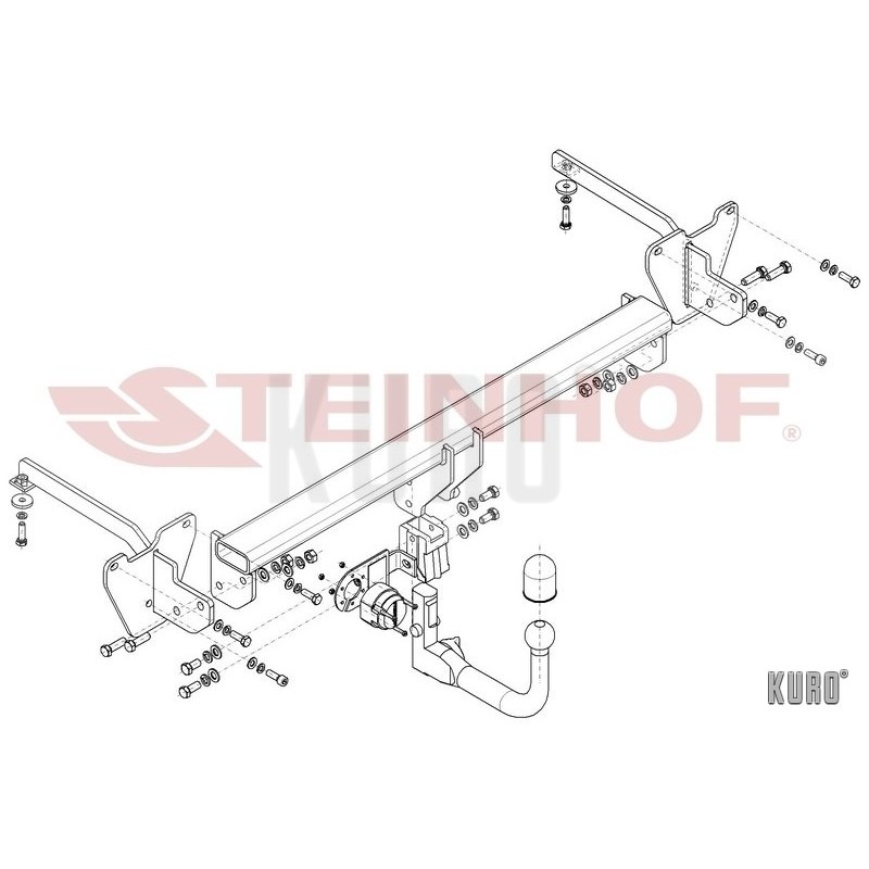 Steinhof Hak holowniczy wypinany Opel Combo D 2012-2018
