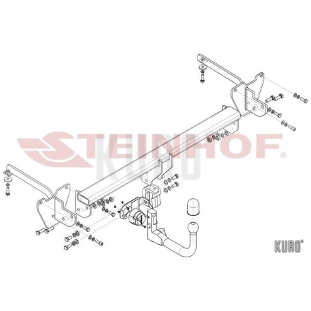 Steinhof Hak holowniczy wypinany Opel Combo D 2012-2018