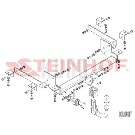 Steinhof Hak holowniczy wypinany Renault Master 2010-