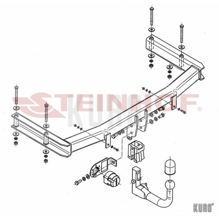 Steinhof Hak holowniczy wypinany Seat Exeo Sedan 2008-2013