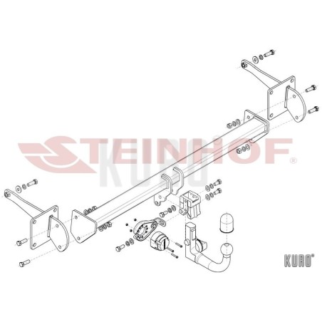 Steinhof Hak holowniczy wypinany VW Caddy V 2020-