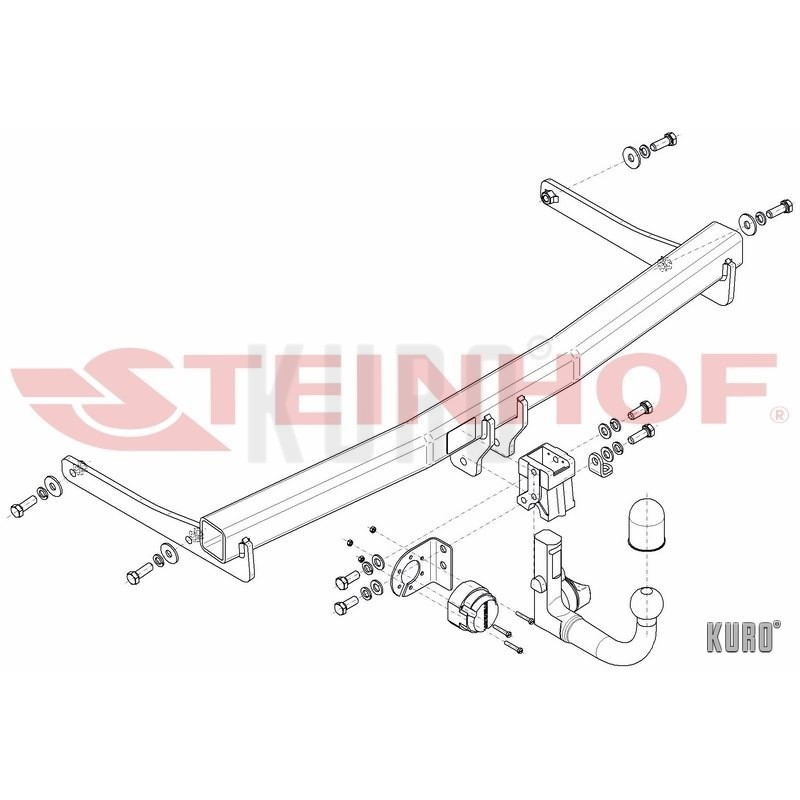 Steinhof Hak holowniczy wypinany VW Passat CC 2008-2012