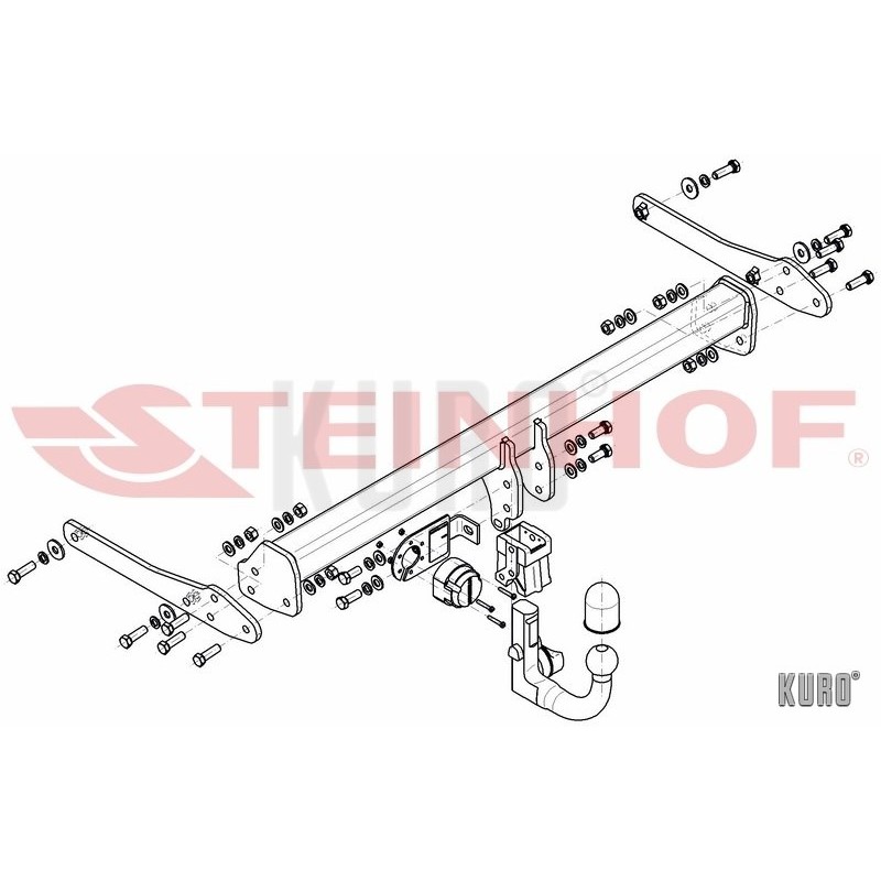 Steinhof Hak holowniczy wypinany VW CC 2012-2016