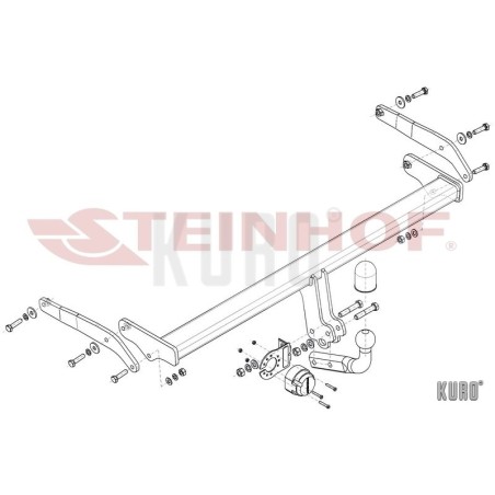 Steinhof Hak holowniczy Audi A3 Sedan 2020-