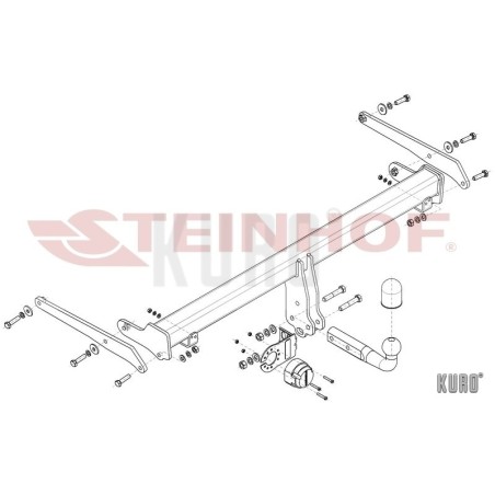 Steinhof Hak holowniczy Audi Q3 SUV 2018-