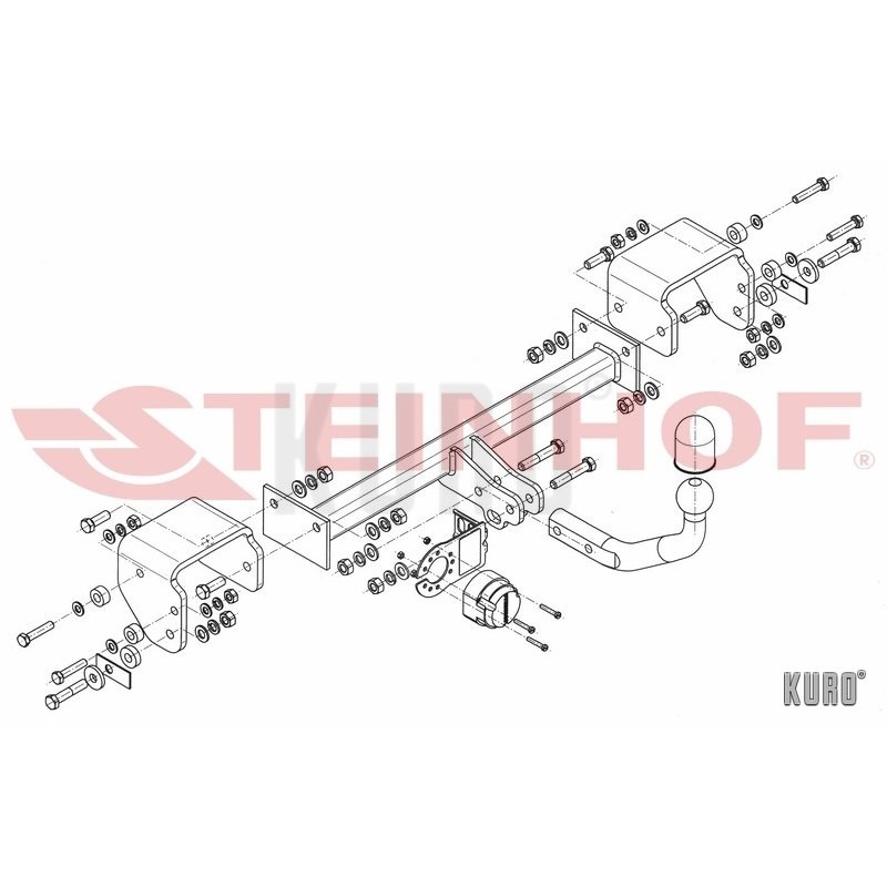 Steinhof Hak holowniczy Citroen C1 2005-2014