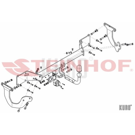 Steinhof Hak holowniczy Citroen Jumpy III L1, L2, L3 2016-