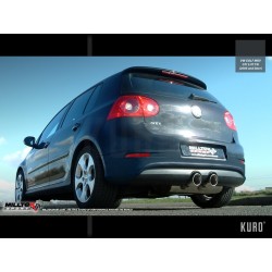 Milltek VW Golf 5 GTI Cat-back R32-style Non-resonated