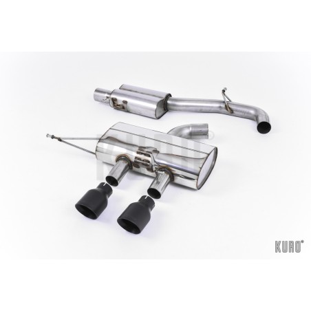 Milltek VW Golf 6 R Cat-back Resonated Race  3"
