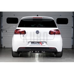 Milltek VW Golf 6 R Cat-back Resonated Race  3"