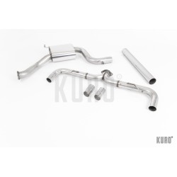 Milltek VW Golf 7.5 GTI 2.0 TSI Cat-back Non-resonated Race