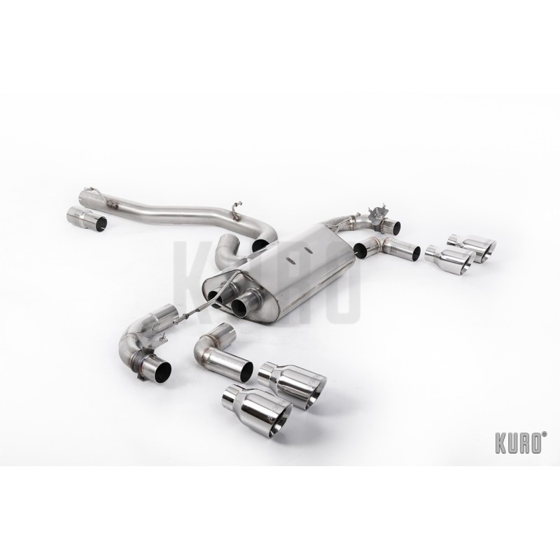 Milltek VW Golf 7.5 R Cat-back Non-resonated Valved RACE 80mm