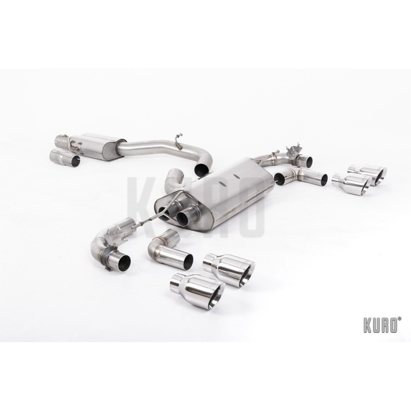 Milltek VW Golf 7.5 R GPF-back RACE Resonated Valved 80mm