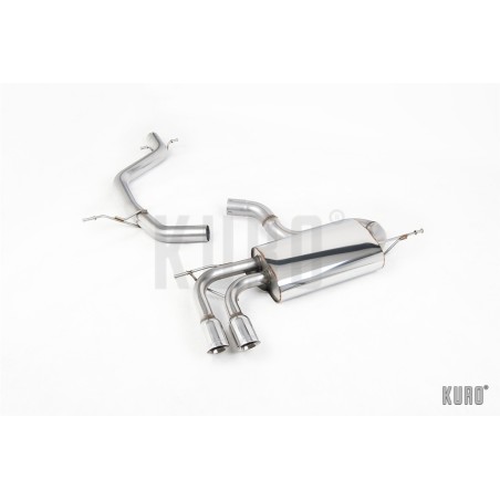 Milltek VW Scirocco 2.0 TSI Cat-back Non-resonated