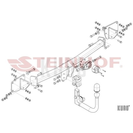 Steinhof hak holowniczy MERCEDES EQS - 08/2021 -