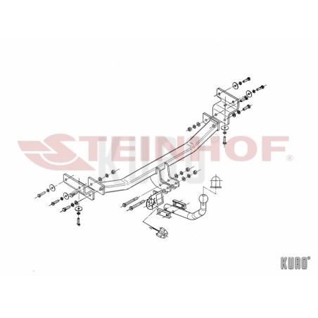 Steinhof hak holowniczy Hyundai i30 I Hatchback 2007-2012