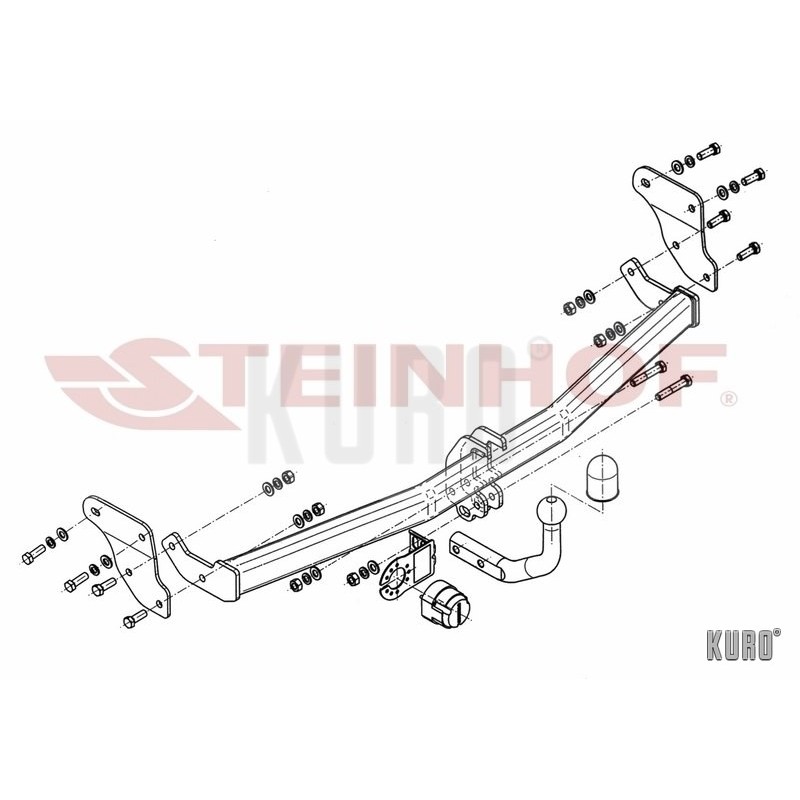 Steinhof hak holowniczy Hyundai i20 I 2008-2014